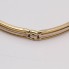 Pulsera calada con placa de oro bicolor de segunda mano