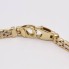 Pulsera calada con placa de oro bicolor de segunda mano