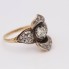 Anillo estilo vintage de oro con diamantes de segunda mano