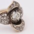 Bague style vintage en or avec diamants d'occasion