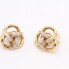 Pendientes círculos de oro con diamantes de segunda mano