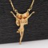 Cadena amb penjoll Crist crucificat d'or de segona mà
