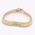 Pulsera articulada labrada de oro de segunda mano