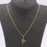 Cadena con colgante letra A de oro con circonitas 2a mano