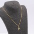 Cadena con colgante letra A de oro con circonitas 2a mano