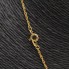 Cadena con colgante letra A de oro con circonitas 2a mano