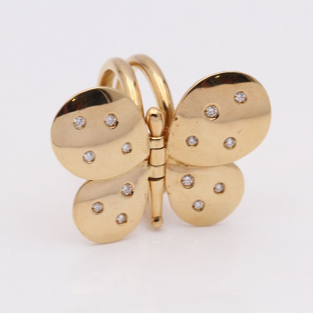 Anillo TOUS BUTTERFLY de oro con...