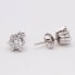 Boucles d'oreilles solitaires en or avec diamants d'occasion