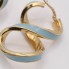 Aros tipo 8 de oro con esmalte de segunda mano