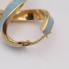 Aros tipo 8 de oro con esmalte de segunda mano