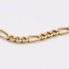 Bracelet semi-creux en or de type Cartier d'occasion