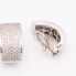 Boucles d'oreilles rectangulaires en or avec diamants d'occasion