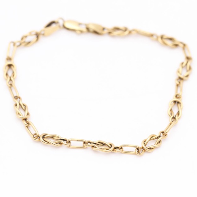 Bracelet nœud de marin en or d'occasion