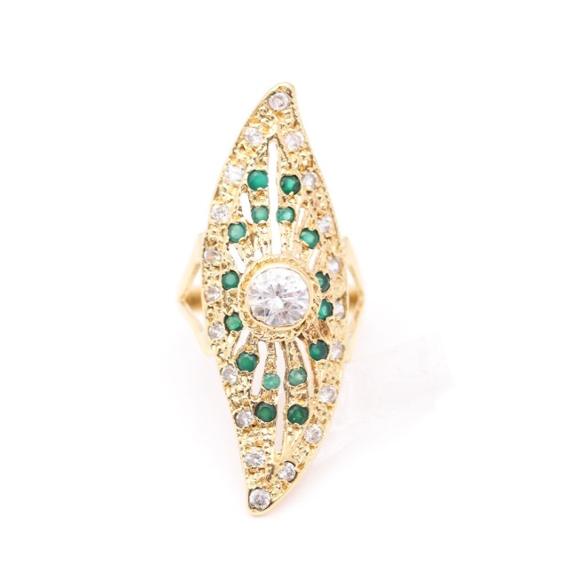 Anillo lanzadera de oro con...