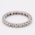 Aliança d´or blanc amb diamants de segona mà