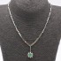 Collar de oro con esmeraldas y diamantes de segunda mano