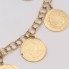 Pulsera monedas de oro de segunda mano