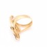 Anillo lanzadera de oro con circonitas de segunda mano