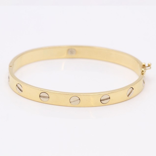 Brazalete remaches de oro de segunda...