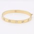 Brazalete remaches de oro de segunda mano