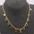 Collar macizo con colgantes de oro de segunda mano