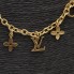 Collar macizo con colgantes de oro de segunda mano