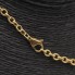 Collar macizo con colgantes de oro de segunda mano