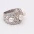 Bague en or avec perles et diamants d'occasion