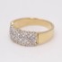 Bague en or avec diamants d'occasion
