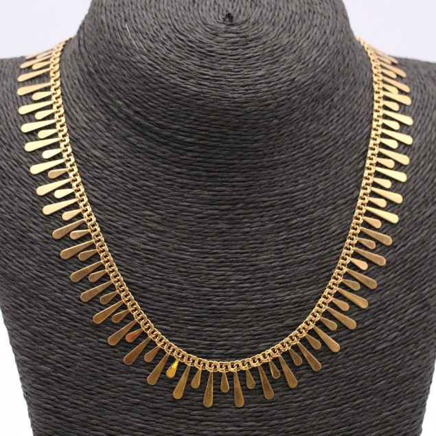 Collar lágrimas de oro de segunda mano