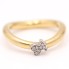 Anillo TOUS ONDAS de oro con diamantes de segunda mano