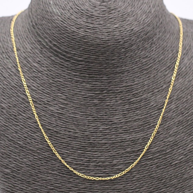 Cadena maciza estilo cartier de oro...