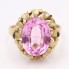 Anillo estilo vintage de oro y Rosa de Francia segunda mano