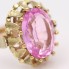 Anillo estilo vintage de oro y Rosa de Francia segunda mano