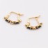Pendientes de oro con diamantes y zafiros de segunda mano