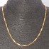Collar articulado de oro liso y matizado de segunda mano