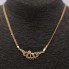 Collar de oro con circonitas de segunda mano