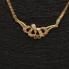 Collar de oro con circonitas de segunda mano