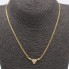 Collar de oro con circonitas de segunda mano