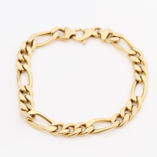 Pulsera semi hueca estilo cartier de...