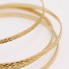Conjunto 4 brazaletes texturizados de oro de segunda mano