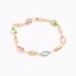 Pulsera de oro con circonitas de segunda mano