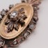 Pendentif d'occasion en or de style vintage avec diamants
