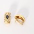 Pendientes de oro con zafiros y circonitas de segunda mano
