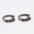Pendientes TOUS FANCY de oro rodiado en negro y zafiros