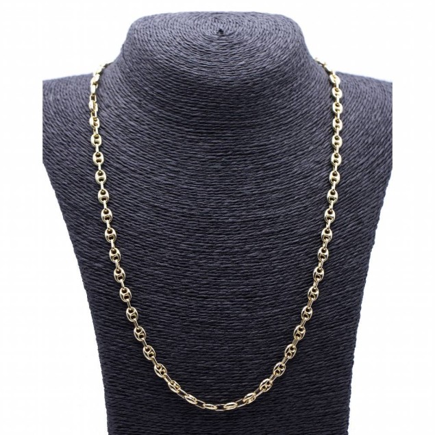 Cadena calabrote unisex en Oro...