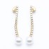 Boucles d'oreilles longues pour femme en Or Jaune. Neuves