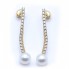 Boucles d'oreilles longues pour femme en Or Jaune. Neuves