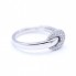 Bague Boucle en or blanc avec Diamants. Tout neuf