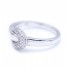 Bague Boucle en or blanc avec Diamants. Tout neuf